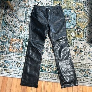 Genuine leather pants